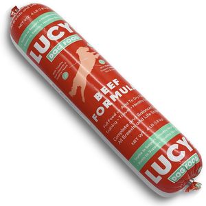 Lucy Pet Products Dog Food Roll Beef - 4 lb