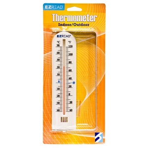 E-Z Read Thermometer White - 9 in