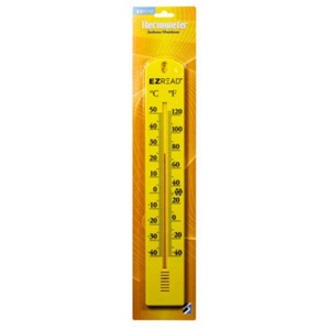 Headwind® EZ Read Indoor/Outdoor Thermometer Yellow - 15.5in