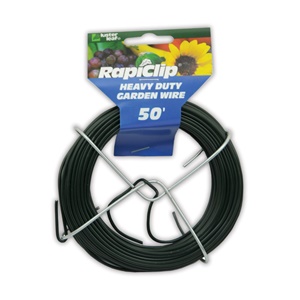 Luster Leaf® RapiClip® Garden Wire - 50ft Roll - Heavy Duty - 0.65mm Diam - Vinyl-Coated