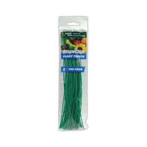 Luster Leaf® Rapiclip® Plastic Plant Ties - 100ct - Green