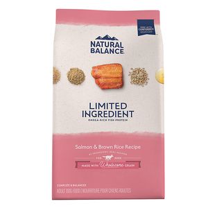 Natural Balance Limited Ingredient Diets With-Grain Adult Dry Dog Food - Salmon & Brown Rice - 24lbs