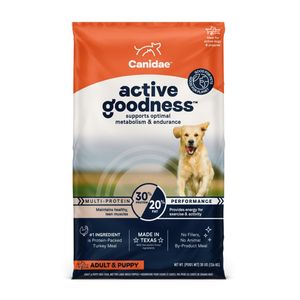  CANIDAE Active Goodness Dry Dog Food Multi-Protein - 30lb