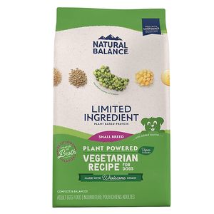 Natural Balance Vegetarian Small Breed Adult Dog Food - Limited Ingredient - 12lbs