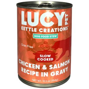 Lucy Pet Products Kettle Creations Chicken And Salmon In Gravy Dog Food Chicken & Salmon - 12.5 oz