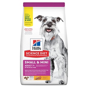 Hill's Science Diet Adult 7+ Small & Mini Chicken & Brown Rice Recipe Dog Food - 4.5lbs