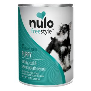 Nulo Freestyle Grain-Free Puppy Wet Dog Food Turkey, Cod, & Sweet Potato - 13 oz