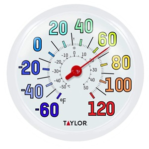 Taylor 13.25" Color Track Dial Thermometer