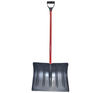 Truper 18-Inch Basic Plastic Snow Pusher/Shovel with Metal Handle