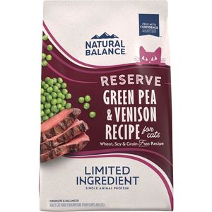 Natural Balance Limited Ingredient Diets Green Pea & Venison Grain-Free Dry Cat Food - 8lbs