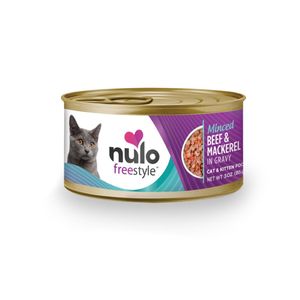 Nulo Freestyle Grain-Free Minced Wet Cat Food Beef & Mackerel - 3 oz