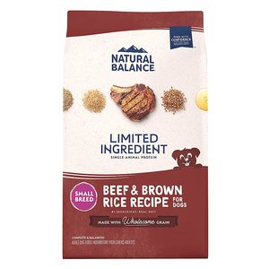 Natural Balance Limited Ingredient Diet Small Breed Adult Dry Dog Food - Beef & Rice - 12lbs