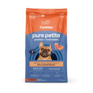 CANIDAE PURE Goodness Grain-Free LID Petite Small Breed Adult Raw Freeze-Dried Dog Food Salmon - 4lb