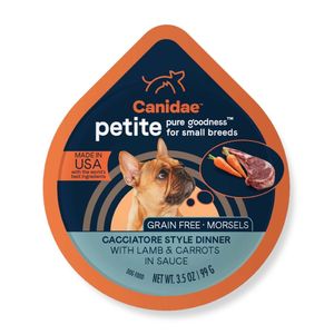 CANIDAE PURE Goodness Petite Small Breed Grain-Free Canned Dog Food Morsels w/Lamb & Carrots - 3.5oz