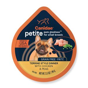 CANIDAE PURE Goodness Petite Small Breed Grain-Free Canned Dog Food Pâté w/Chicken & Peas - 3.5oz