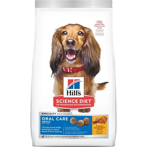 Hill's Science Diet Adult Oral Care Chicken, Rice & Barley Recipe Dog Food - 4lbs