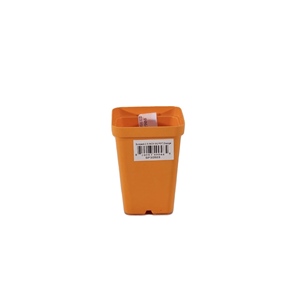 Sunpack Square Pot - 2.5in - Orange