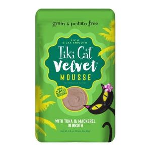 Tiki Cat Luau Velvet Mousse Tuna & Mackerel Complete & Balanced Wet Cat Food - 2.8 oz