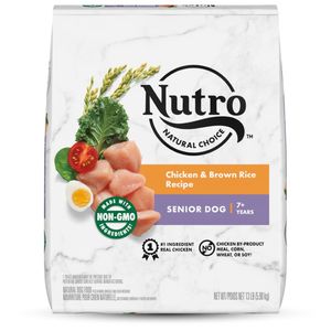 Nutro Products Natural Choice Senior Dry Dog Food Chicken & Brown Rice - 13 lb