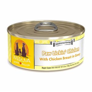 Weruva Classic Dog Food, Paw Lickin Chicken with Chicken Breast in Gravy - 5.5oz Can
