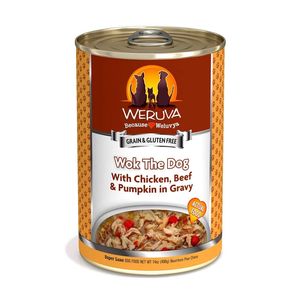Weruva Classic Dog Food, Wok The Dog with Chicken Breast, Beef & Pumpkin in Gravy - 14oz Can