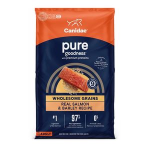 CANIDAE PURE Goodness w/Wholesome Grains Dry Dog Food Salmon & Barley - 22lb