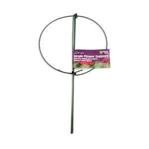 Luster Leaf® Link-Ups® Flower Support - Green - Single - 14in Ring x 24in Leg
