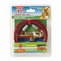 Four Paws Medium Weight Tie Out Cable Red 15ft