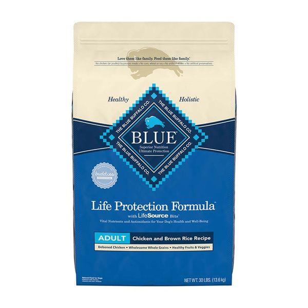 30lb Blue Buffalo Life Protection Formula Adult Dog Chicken & Brown Rice Recipe