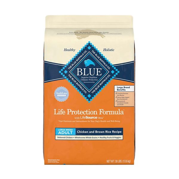 30lb Blue Buffalo Life Protection Formula Large Breed Adult Dog Chicken & Brown Rice Recipe