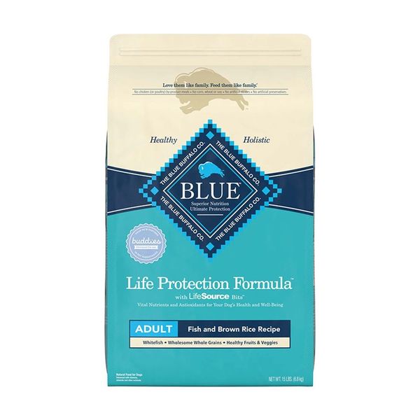 15lb Blue Buffalo Life Protection Formula Adult Dog Fish & Sweet Potato Recipe
