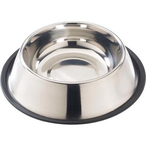 Spot Stainless Steel Mirror Finish No-Tip Dog Bowl Silver - 64 oz