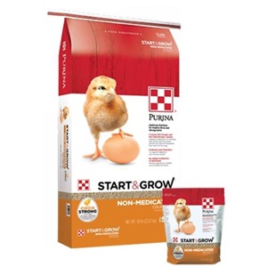 Purina Start & Grow Medicated Premium PMI Poultry Feed 50 lb