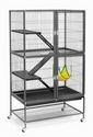 Prevue Pet Products Feisty Ferret Home on Casters Black 31x21x54