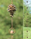 Ancient Grafetti Pine Cone Rain Chain