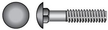 1/2" X 14" CARRIAGE BOLTS  (25)