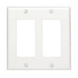 DECORA WALLPLATE 2G WHT