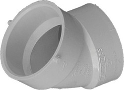 ELBOW 45 PVC DWV 3" HXH