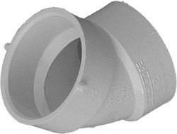 ELBOW 45 PVC DWV 4" HXH