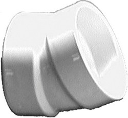 ELBOW 22 PVC DWV 4"HXH