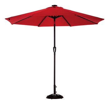 SOLAR UMBRELLA 9' RED