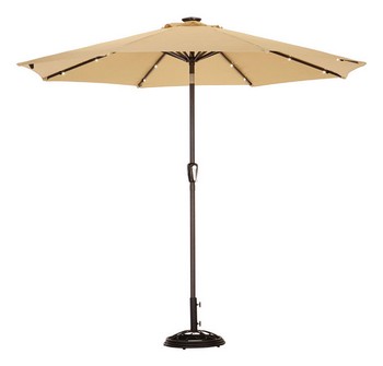 SOLAR UMBRELLA 9' TAUPE