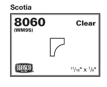 BROSCO 8060 SCOTIA 11/16" X 7/8"
