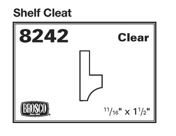 BROSCO 8242 SHELF CLEAT
