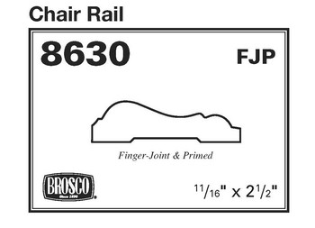 BROSCO 8630 CHAIR RAIL