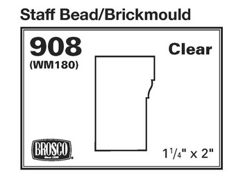 BROSCO CLEAR PINE 908 STAFF BEAD