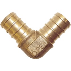 ELBOW BRASS 1/2" PEX 25/BG