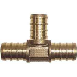 TEE BRASS 1/2" PEX 25/BG