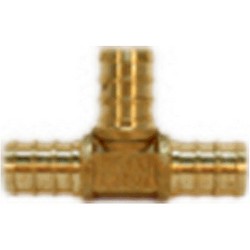 TEE BRASS 3/4X3/4X1/2 PEX 25/BG