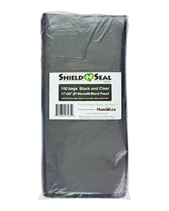 Shield N Seal Vacuum Bags Clear/Black (11" x 24") <br>100/box